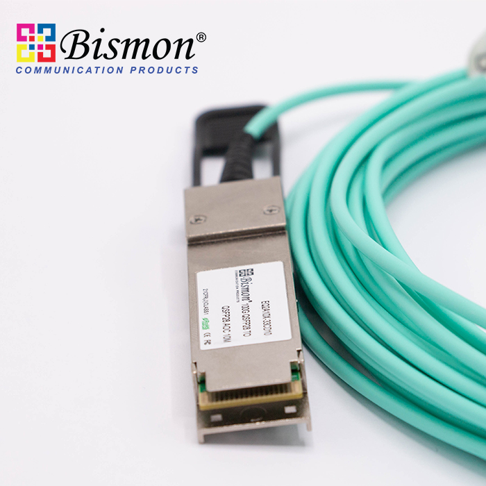 100G QSFP28 Breakout AOC Cable OM3 50/125um (10 เมตร)